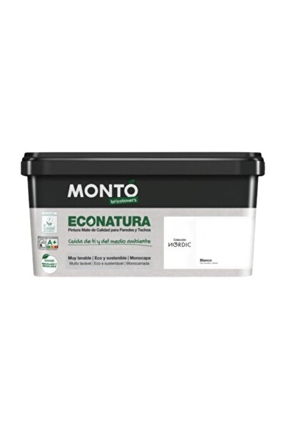 MONTO PINTURAS Monto 4L Ecological Interior Paint – Durable and Safe for Walls, Ceilings, Concrete and Mortar