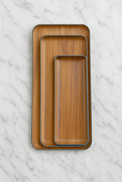 CASTEROLİ 3'lü Sunuım Tepsi