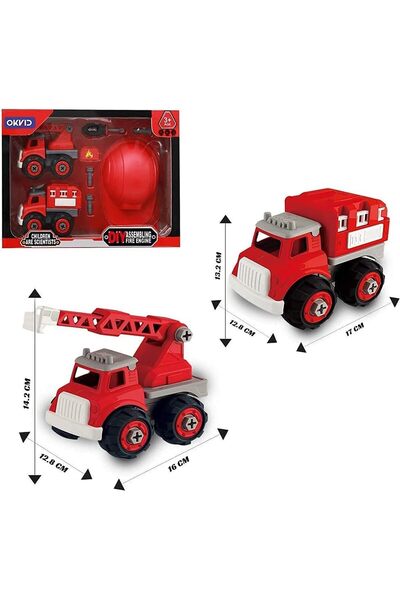 Generic FITTO Take Apart Fire Truck Playset with Screwdriver - STEM Toy for 3+ Years