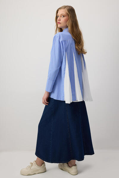 Touché Privé DETALII DE șifon în dungi OVER supradimensionat LEK