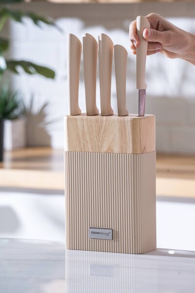 ACAR 7964 Cooper 6 Piece Knife Set with Stand