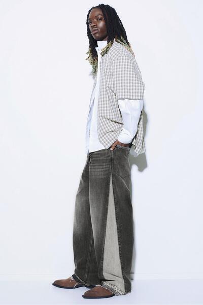 Pull & Bear Süper bol panelli jean