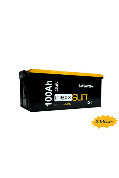 MEXXSUN Lityum Akü 25,6V 100Ah (LiFePo4) 2560Wh