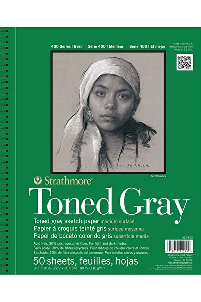 Strathmore (412-109) دفتر رسم ضوئي مُغلّف بسلك، 30% مواد مُعاد تدويرها بعد ال...