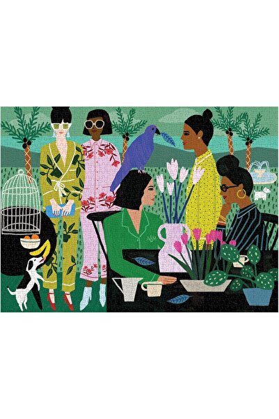 Galison أحجية بيجاما ماماز، 1000 قطعة، 27 بوصة × 20 بوصة - أحجية صور مقصوصة ص...