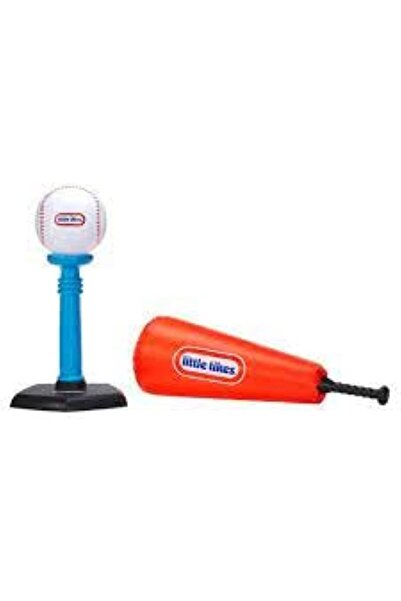 Little Tikes Totally Huge Sports T-Ball Set, 8-inch ball, Inflatable bat with plastic handle