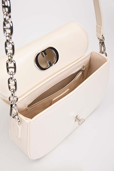 Levidor Beige Accessory Covered Shoulder Bag