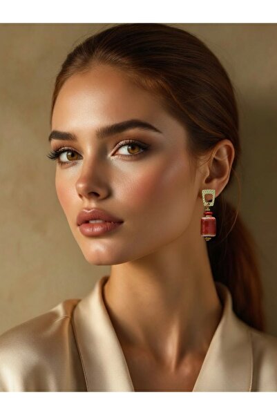 dela otantik Handmade Ceramic Dangle Earrings – Bohemian Authentic Ethnic Design Bijouterie Jewelry - Ceramic Earrings