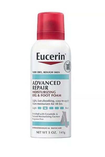 NONAMEE رغوة يوسرين المرطبة والمطورة للساقين والقدمين، 5 أونصة