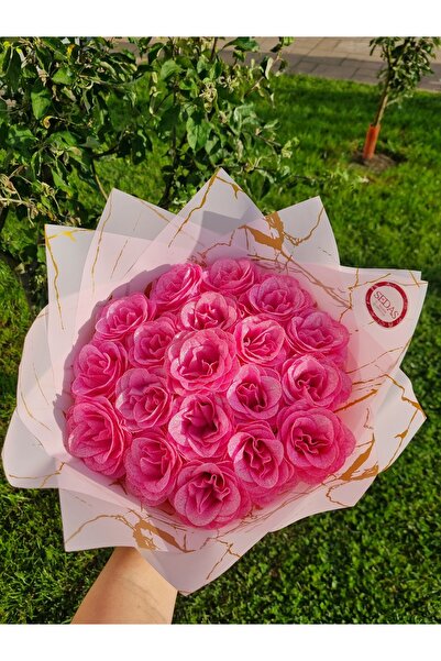 Store.sedas Buchet 19 trandafiri imperiali cu sclipici