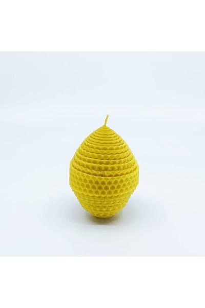 GOLDEN PIGS Lumânare din ou lucrată manual din ceară de albine, H9 Coral viu