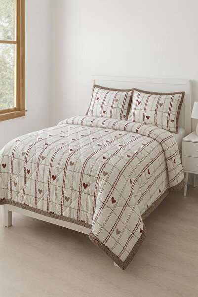 AKSU Meri̇nos Comforter Set Double-Sided Quilt Washable Modern 220X240 Quilt 50X70 2 Pieces Pillowcases