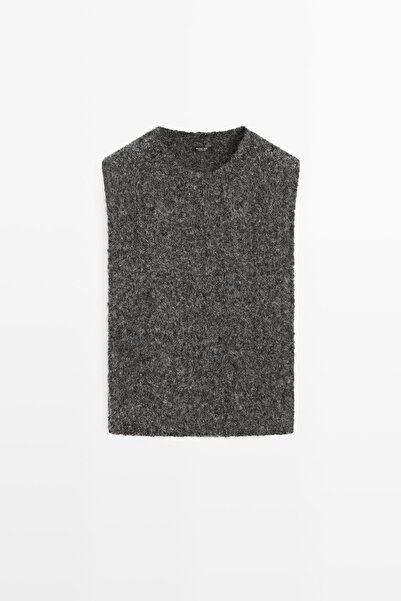 Massimo Dutti Alpaka karışımlı önlük