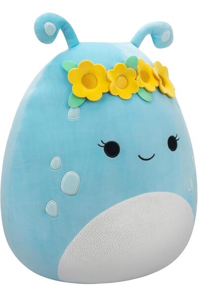 Generic Jazwares 12 inch Medium Plush Neelu Pastel Blue Alien with Flower Crown - Kellytoy