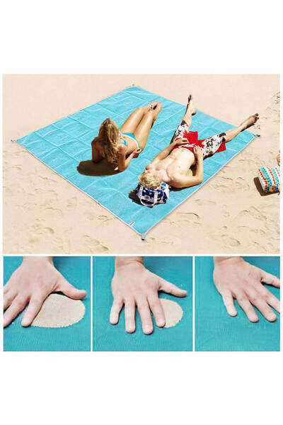 SMANIA Relaxnow Portable Beach Mat, Water-resistant Orange (200 × 210 cm)