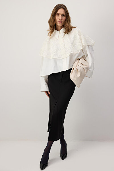 Touché Privé Lace Layered Oversized Shirt