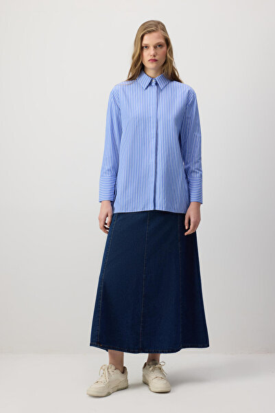 Touché Privé DETALII DE șifon în dungi OVER supradimensionat LEK