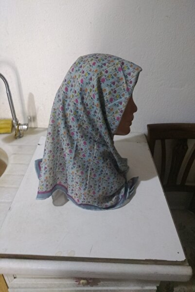 GÜZEL KAMAN وشاح رأس ناعم من لوسيللا بنمط صغير بألوان الأخضر الداكن والأخضر الفاتح والوردي، قطعة واحدة عالية الجودة وسهلة الاستخدام