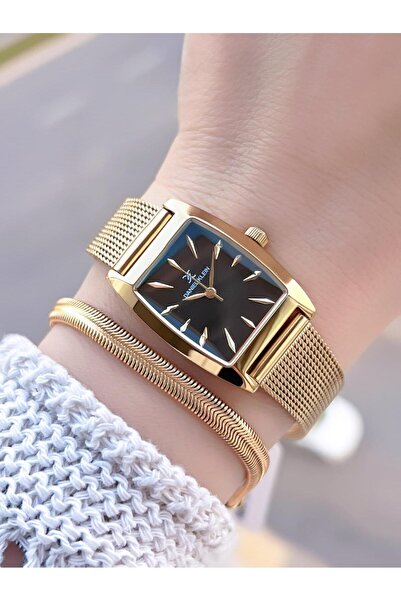 Daniel Klein ساعة يد نسائية بسوار شبكي فولاذي مع ضمان لمدة عامين ومقاومة للماء حتى 3 أتموسفير + سوار B141193