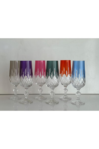 Elista Bohemia Crystal Glass Lusterli 180 Cc 6 Pieces