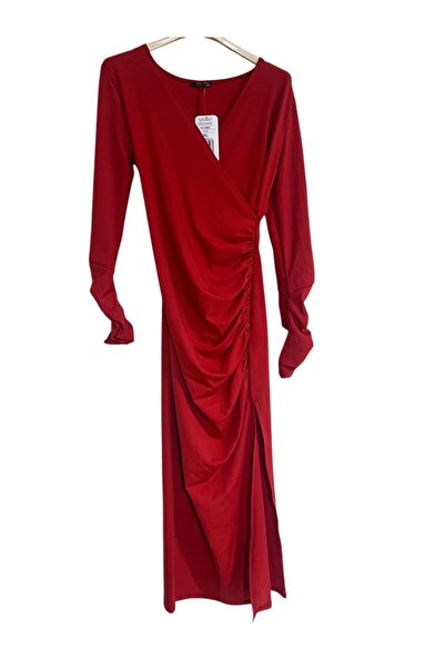 Butik Lena فستان سهرة أحمر للنساء