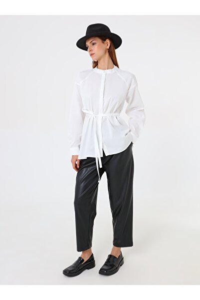 Benin Lace Detailed Shirt - White -