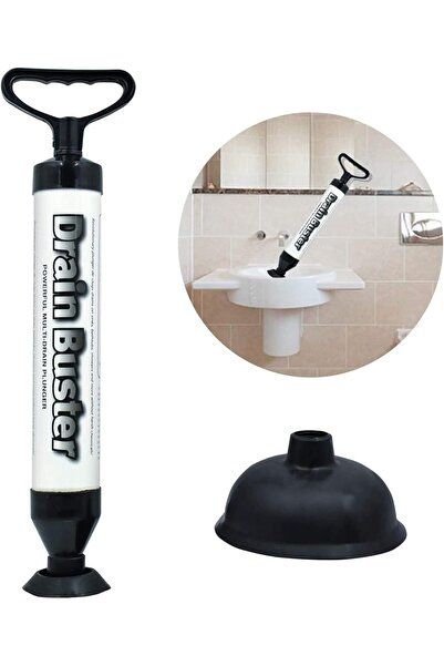 SYOSI مكبس هواء المرحاض Drain Buster مع كوبين شفط للمرحاض وحوض الاستحمام والد...