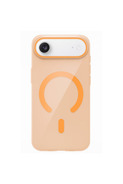 ceppark غطاء جوكو آبل آيفون 17 إير بي سي فارغ متوافق مع ماج سيف - برتقالي