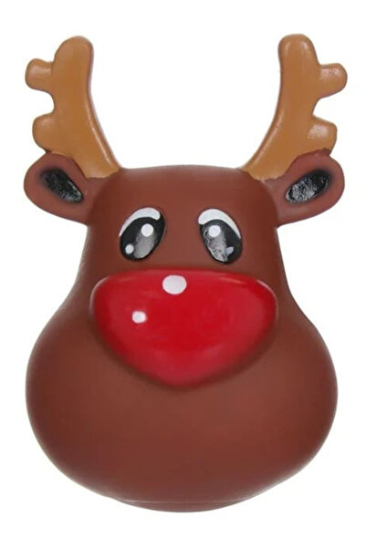 Blusmart Jucărie minge Chitaitoare pentru Animale – Ren de Crăciun