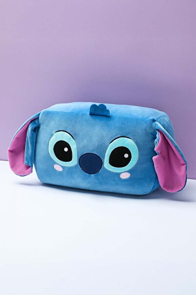 Disney Lilo&Stitch Lisanslı Kare Stitch Figürlü Baş Yastığı