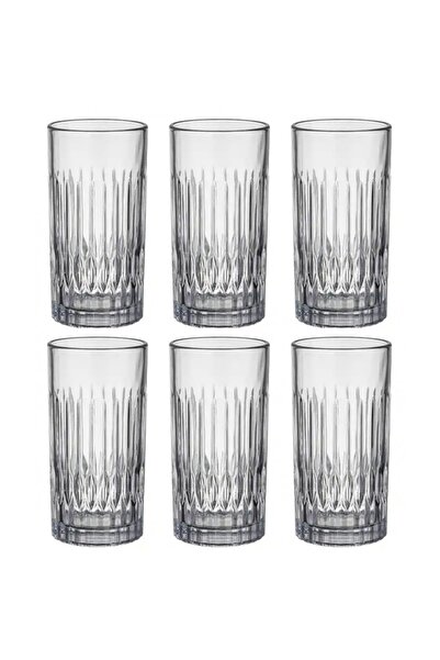 FLORINA Set of 6 Brina water glasses, long, glass, 390 ml