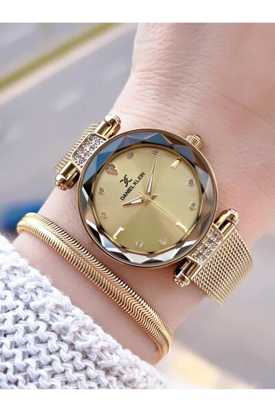 Daniel Klein Women's Wristwatch+Bracelet with Steel Strap 2 Year Warranty 3 Atm Water Resistant Bf.10981.3