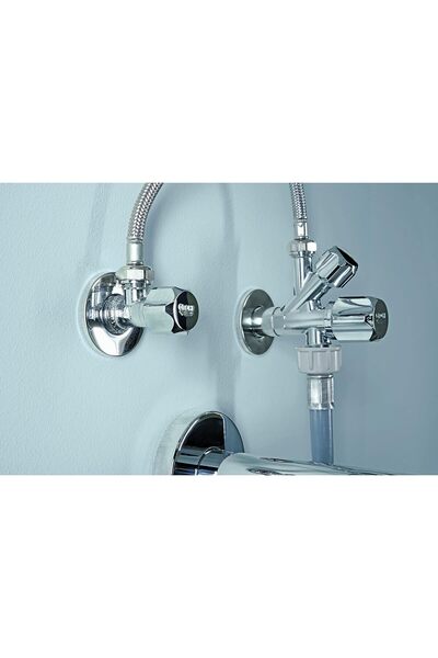 Grohe 22018000 Angle Valve for Mixer Tap, Wall Connection 1/2" Outlet 3/8"