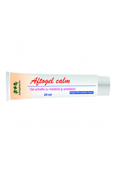 infopharm Aftogel Calm protective film with nystatin and anesthetic (15 ml)