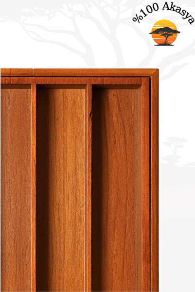 Penthouse Acacia 5-7 Compartment Adjustable Drawer Spoon Holder / 25.5/40 cm