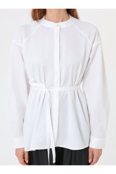 Benin Lace Detailed Shirt - White -