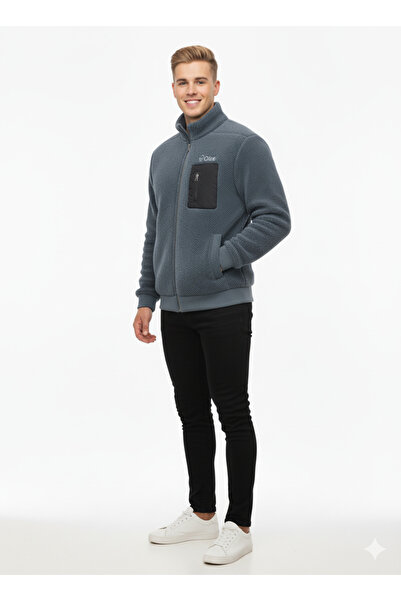 Okté Ανδρικό μπουφάν με φερμουάρ από βελούδινο υλικό – Full Sherpa (Περιορισμένη Έκδοση)