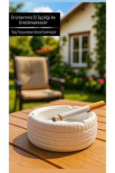 DEREN Decorative Wheel Tire Ashtray Home Living Office Cafe Car Trinket Vase ...