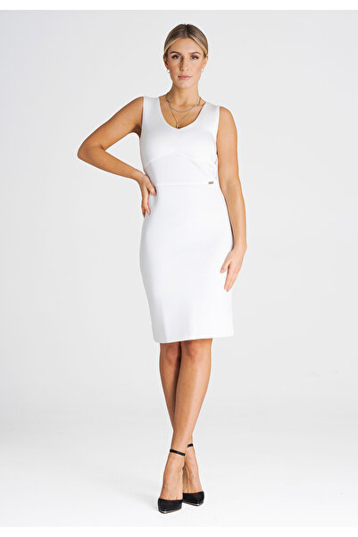 Figl Simple foam dress - white strap dress M978 size M