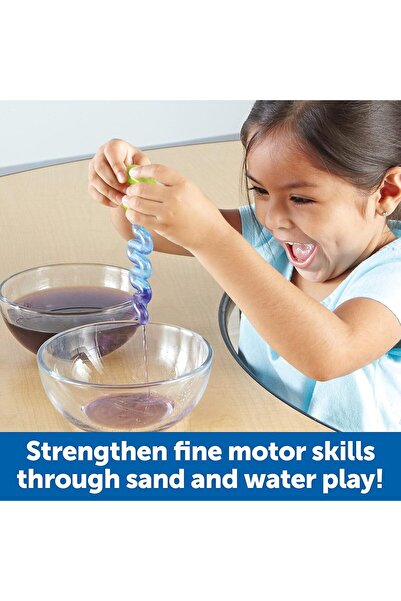 Learning Resources Sand & Water Tool Set (4-Piece), Plastic, Multicolor
