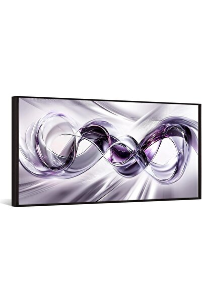 Emoda home Trove لوحة فنية جدارية مؤطرة من القماش (60×120 سم) باللون الأرجوان...