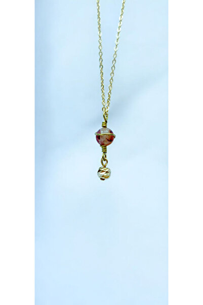 Clementia Sitrin Doğaltaş Minimal Kolye (Hareli)