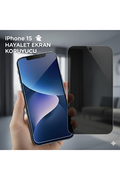 TeknoŞen واقي شاشة زجاجي لهاتف آيفون 15 برو ماكس من HAYALET مع جهاز تطبيق، زج...