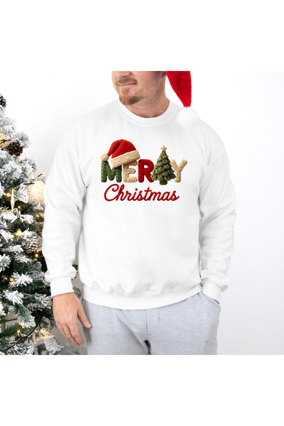 DD Secret Men's regular fit sweatshirt with Merry Christmas message