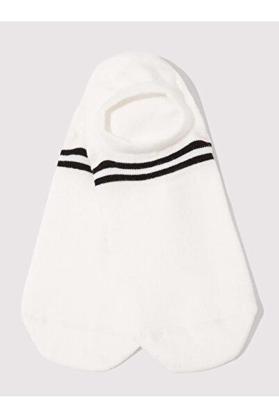 Mavi Striped 2-Pack Ballerina Socks Unisex Socks White