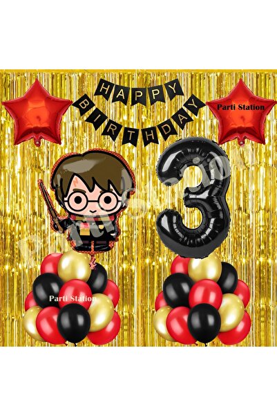 Parti Station Harry Potter Concept 3Rd Birthday Balloon Set Harry Potter Them...