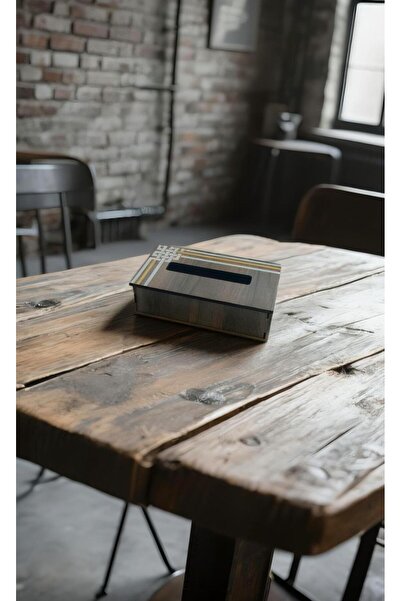 LAZORİAE Wood & Plexiglass Napkin Box 8*12*22 cm