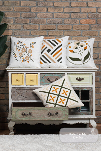 Elart Garden Throw Pillow Cover 4 Pieces (43X43 cm)