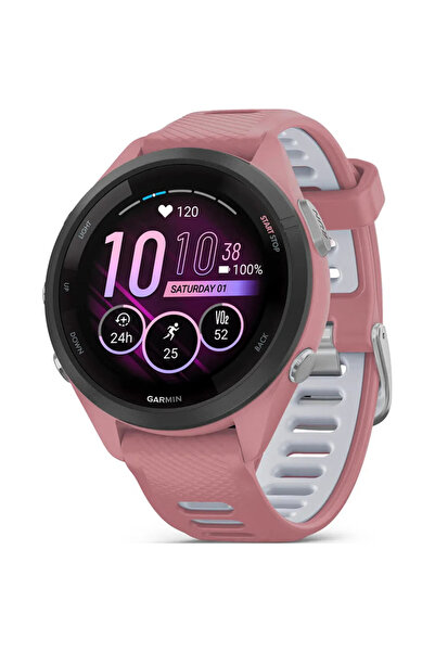 Garmin Смарт часовник Ceas Forerunner 265S, 42 мм, Bluetooth, GPS, Розово-сив