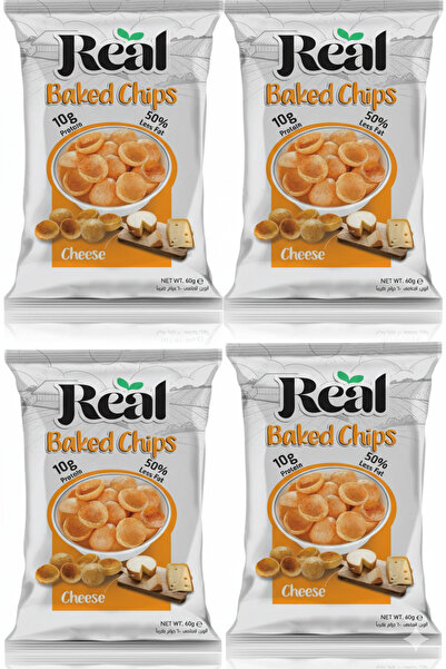 REAL رقائق البطاطس المقلية بالجبن - مقرمشة، غنية بالجبن والبروتين، بدون مواد ...